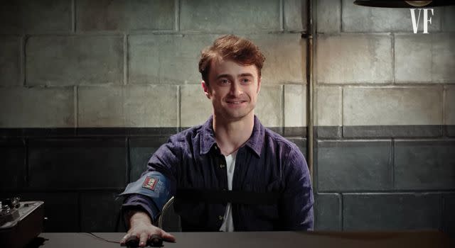 <p>Vanity Fair/ YouTube</p> Daniel Radcliffe took part in Vanity Fair's lie detector test