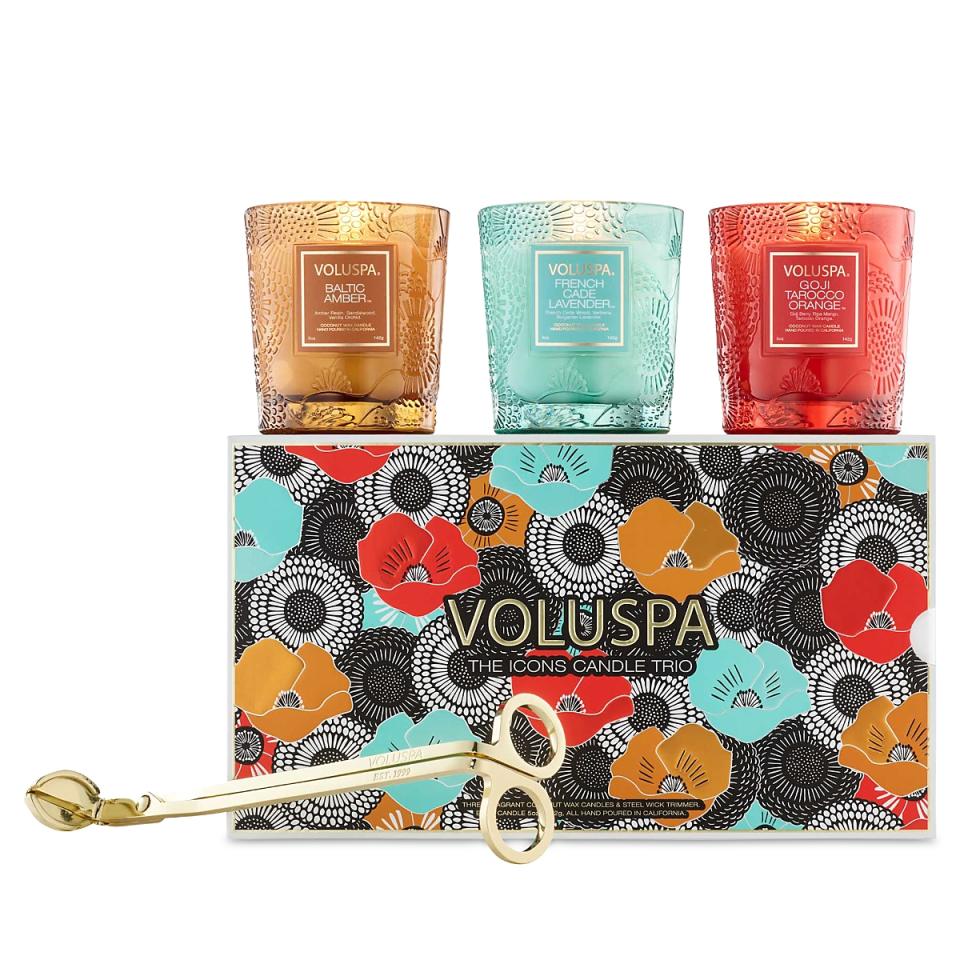 <p><a href="https://go.redirectingat.com?id=74968X1596630&url=https%3A%2F%2Fwww.bloomingdales.com%2Fshop%2Fproduct%2Fvoluspa-xxv-anniversary-gift-candles-set-of-3%3FID%3D4994243&sref=https%3A%2F%2Fwww.prevention.com%2Flife%2Fg36006863%2Fgifts-for-mom-from-daughter%2F" rel="nofollow noopener" target="_blank" data-ylk="slk:Shop Now;elm:context_link;itc:0;sec:content-canvas" class="link ">Shop Now</a></p><p>XXV Anniversary Candles</p><p>bloomingdales.com</p><p>$84.00</p>