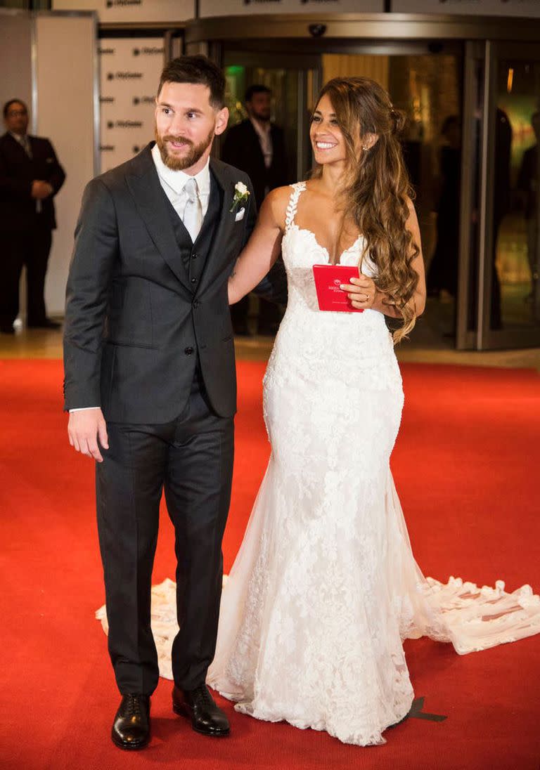 El día de la boda de Messi y Antonela