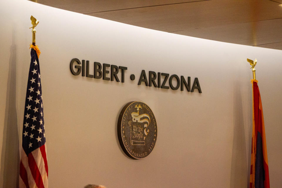 The Gilbert Town Council Chambers.