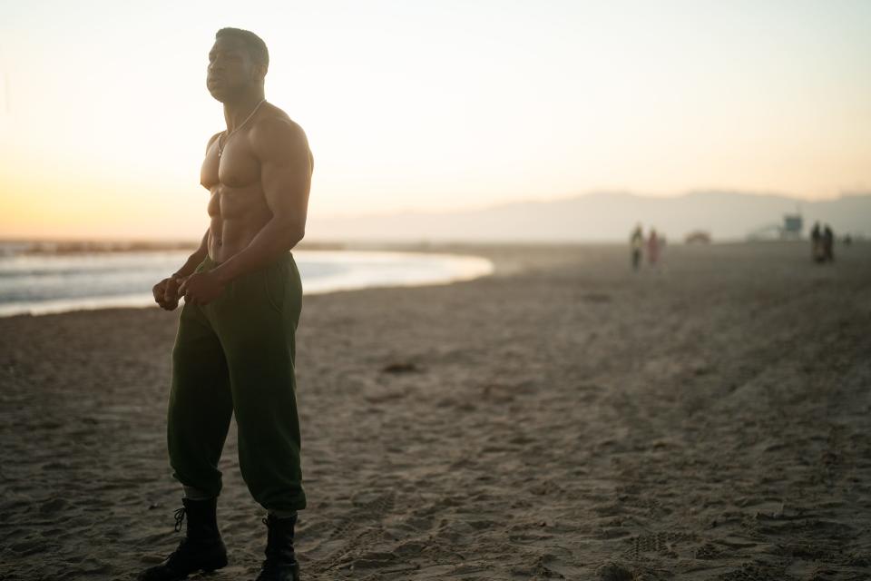 Jonathan Majors sculpted his body to play ex-con boxer Damian Anderson in the drama "Creed III."