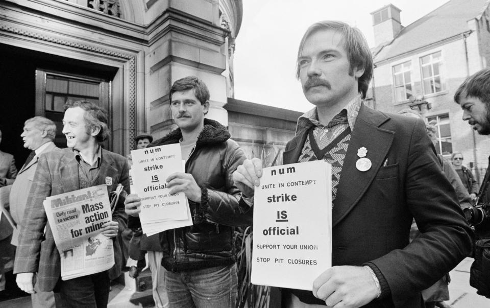 Striking miners, 1984