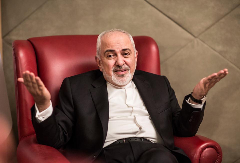 Mohammad Javad Zarif, the Minister of Foreign Affairs of Iran, speaks with USA TODAY reporter Kim Hjelmgaard in Antalya, Turkey on Nov. 3, 2018