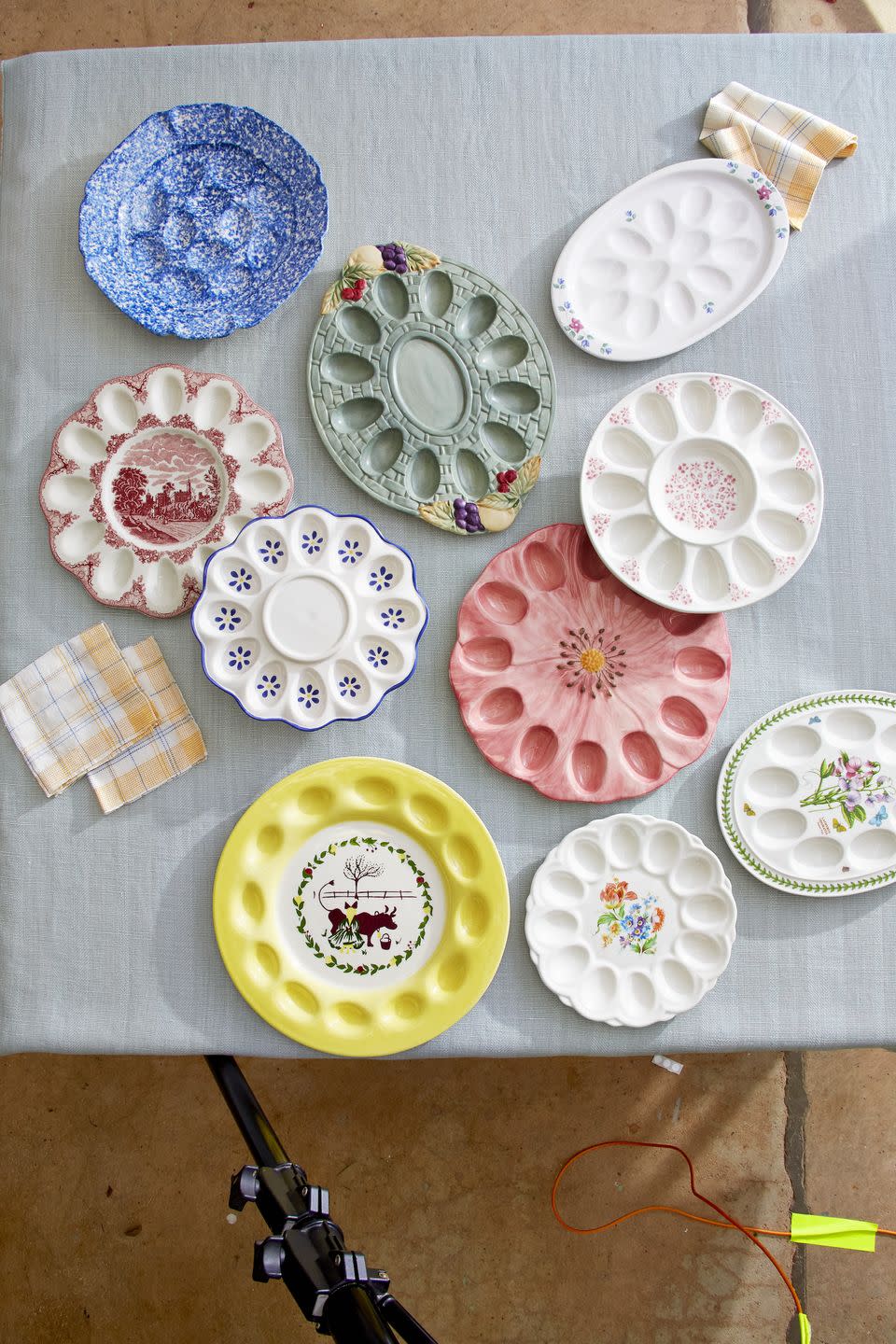 vintage deviled egg plates