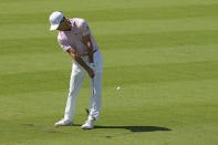 Billy Horschel hits from the 14th fairway during the third round of the Memorial golf tournament Saturday, June 4, 2022, in Dublin, Ohio. (AP Photo/Darron Cummings)