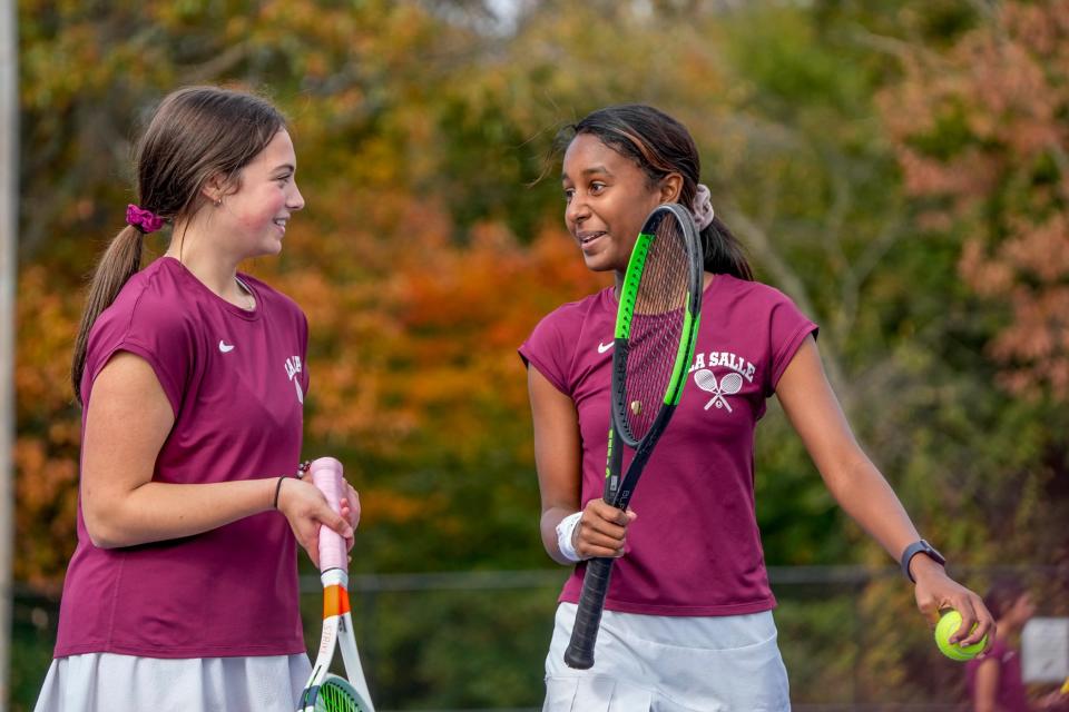 Samantha Holoubek and Emily Roye provided the clincher at No. 2 doubles, as La Salle posted a 4-1 victory over North Kingstown.