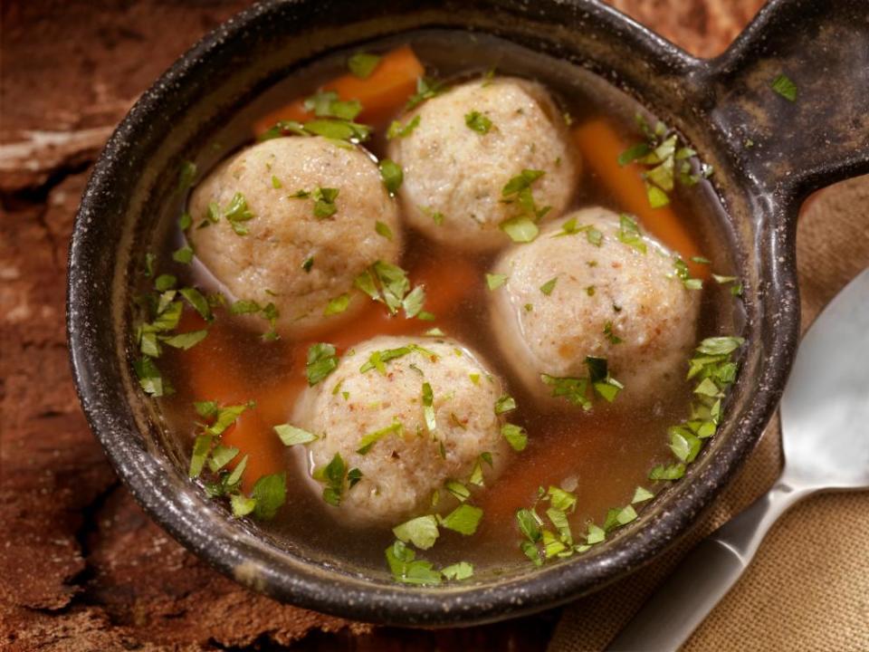 Matzah ball soup