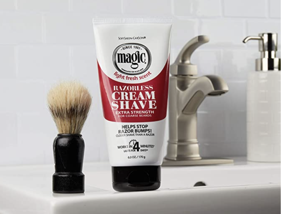 SoftSheen-Carson Magic Razorless Shaving Cream for Men. PHOTO: Amazon