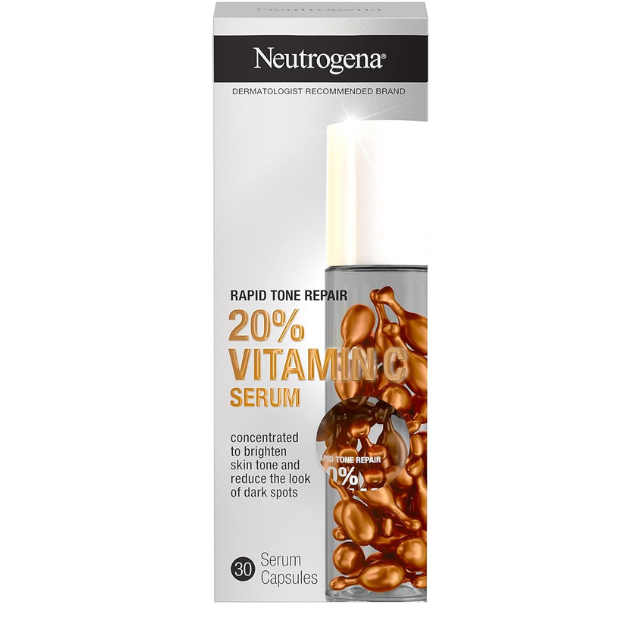 Neutrogena Vitamin C Brightening Serum Capsules: $20, Get Glass Skin