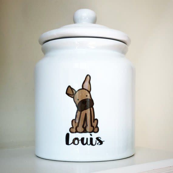 Personalized Dog Treat Jar