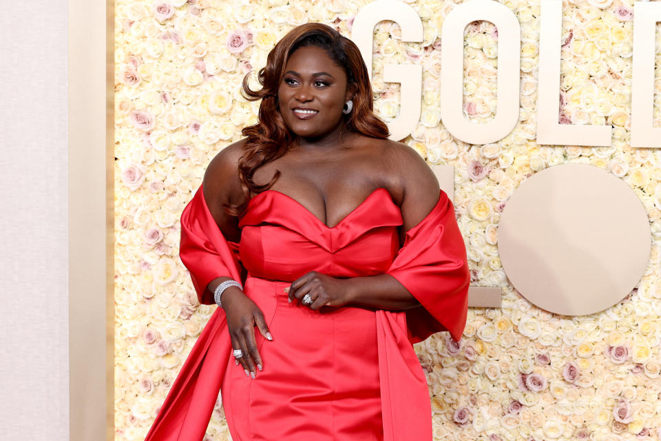 Danielle Brooks attends the 81st Annual Golden Globe Awards. / Credit: Monica Schipper/GA/The Hollywood Reporter via Getty Images