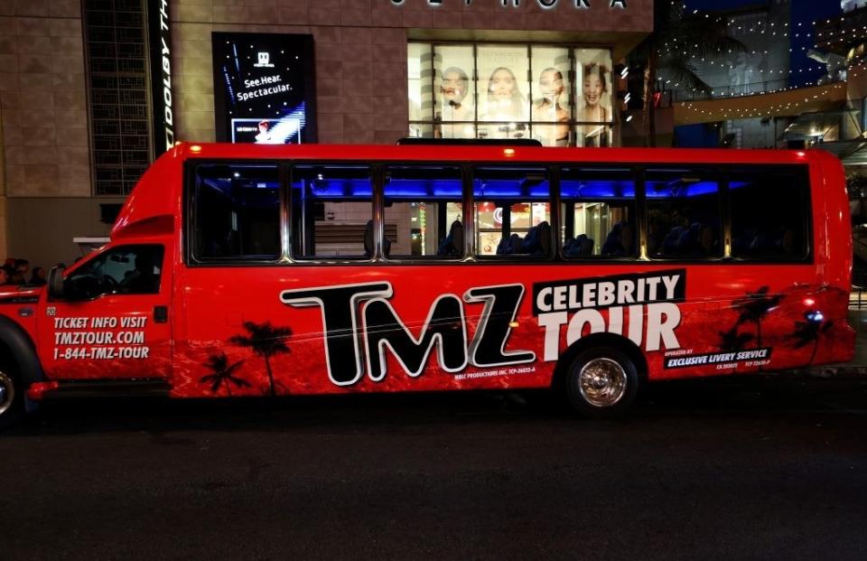 TMZ celebrity tour bus