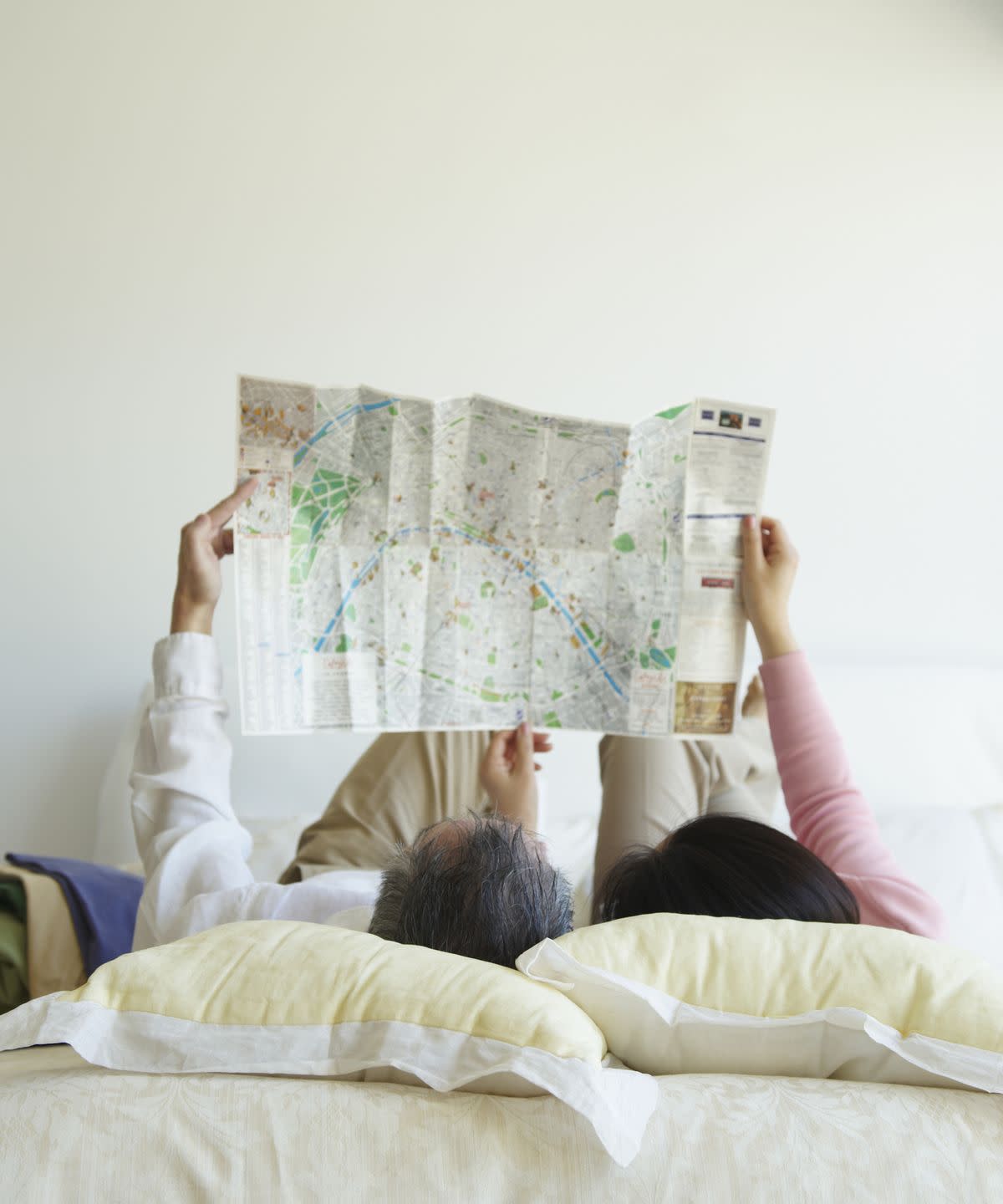 planning a trip with map
