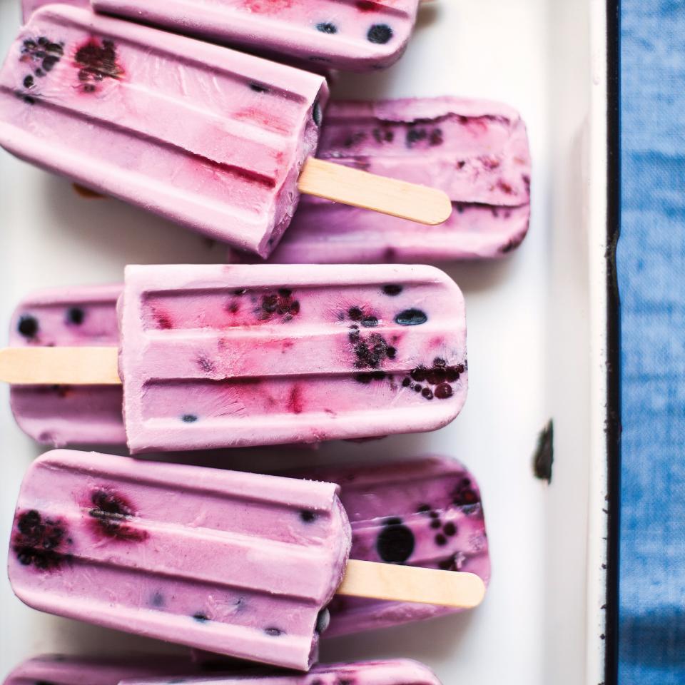 Summer Berry-Coconut Milk Ice Pops