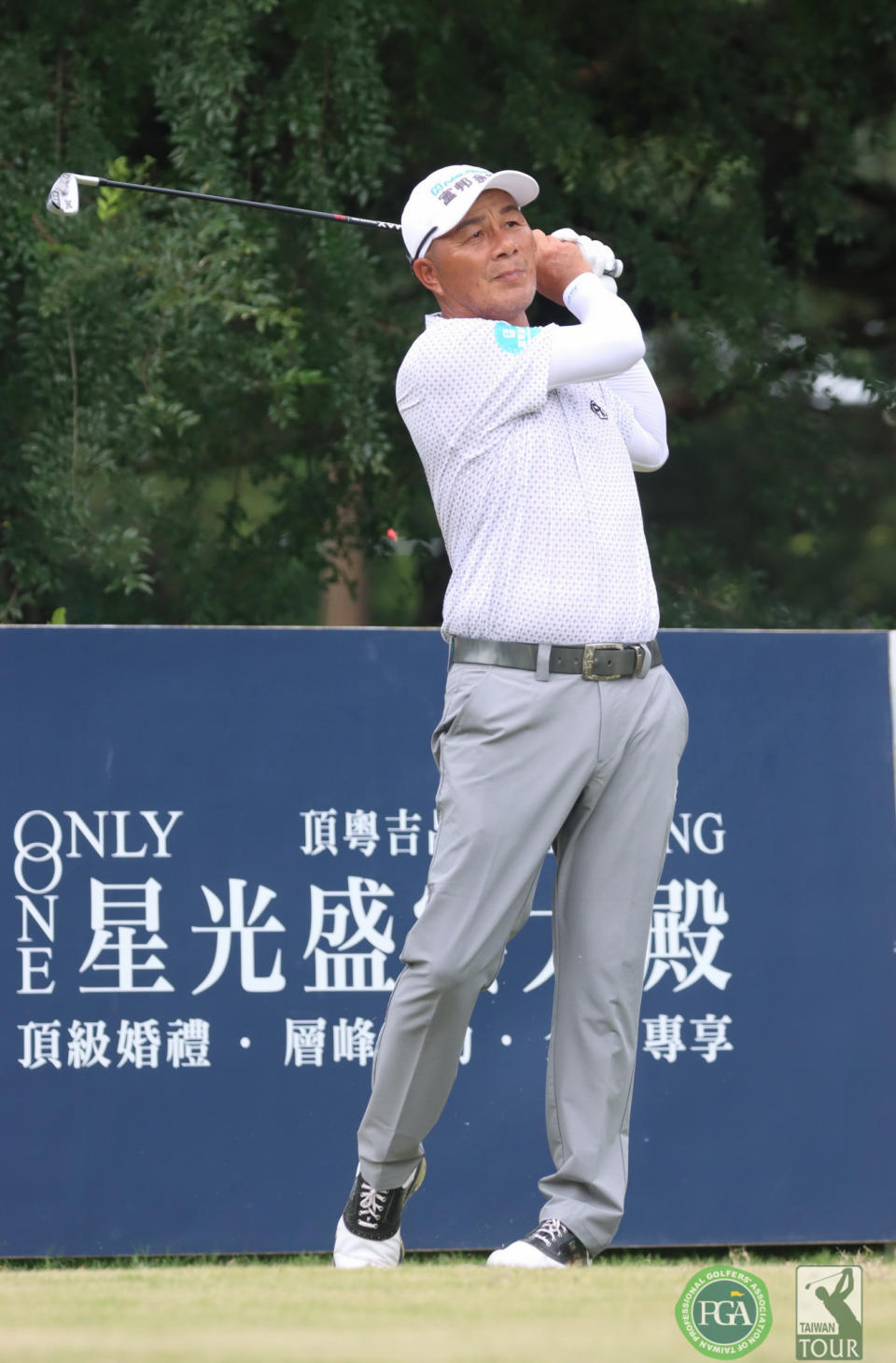 第一回合盧建順.以65桿(-7).暫列第一.(鍾豐榮攝影)