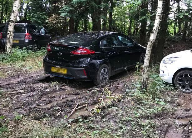 The field where the cars were left was often too boggy to remove the cars from. (Reach)