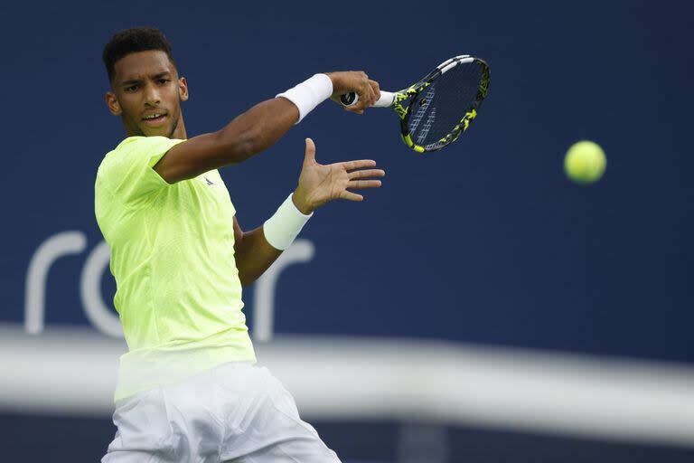 El canadiense Felix Auger-Aliassime, potencial rival de la Argentina en septiembre