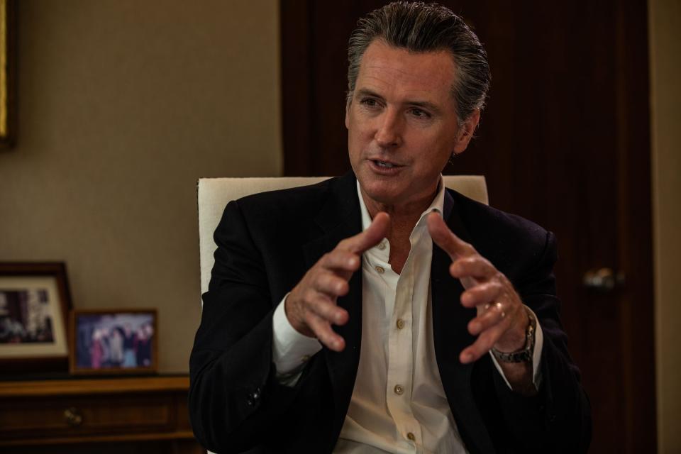 California Gov. Gavin Newsom, 52, met recently with USA TODAY to discuss his first year in office, and how he has plans to tackle some of the state's most pressing problems, from homelessness to a broken electricity grid.