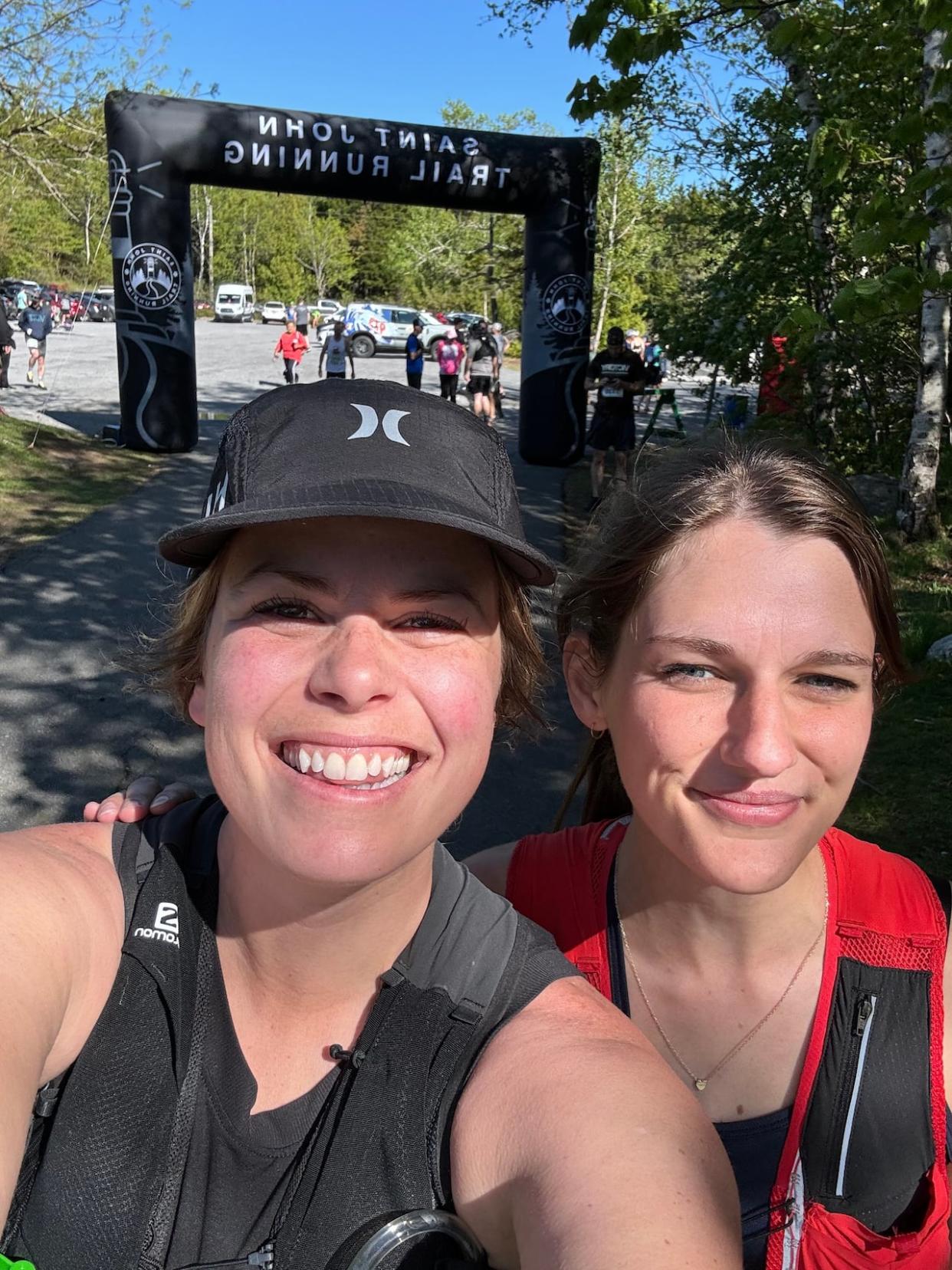 Nicole Kerr, left, says she was simply at the right place at the right time and is using the experience to spread awareness about water safety. (Submitted by Nicole Kerr - image credit)