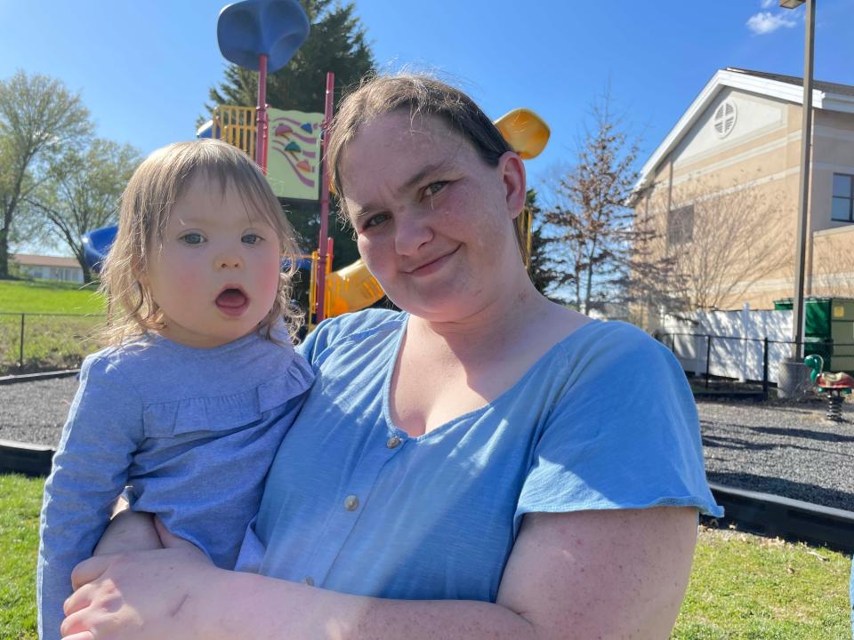 Belle of the ball Angel Anderson, 2, is thriving with Down Syndrome, aka Trisomy 21, said mom Heather Anderson at the annual Spring Fling at Beaver Ridge United Methodist Church March 26, 2023.