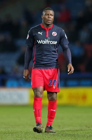 Football - Huddersfield Town v Reading - Sky Bet Football League Championship - John Smith's Stadium - 14/15 , 24/2/15 Reading's Yakubu Aiyegbeni Mandatory Credit: Action Images / John Clifton EDITORIAL USE ONLY.