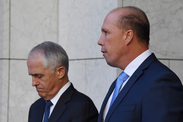 Prime Minister Malcolm Turnbull and Immigration Minister Peter Dutton announced the 457 visa changes on Tuesday. Source: AAP