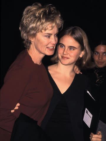 <p>Andrea Renault/Globe Photos/ZUMAPRESS.com/Alamy</p> Jessica Lange and Shura Baryshnikov at a benefit on November 3, 1999.