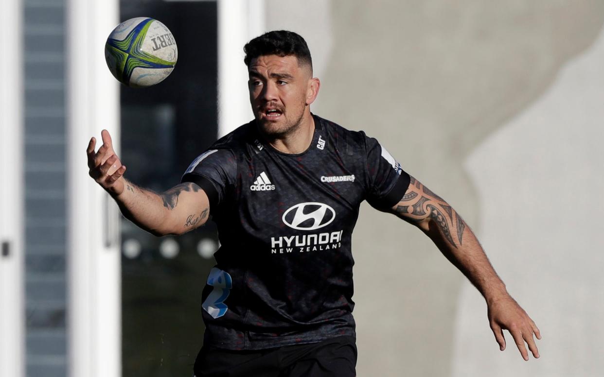 Crusaders hooker Codie Taylor in training last week - AP