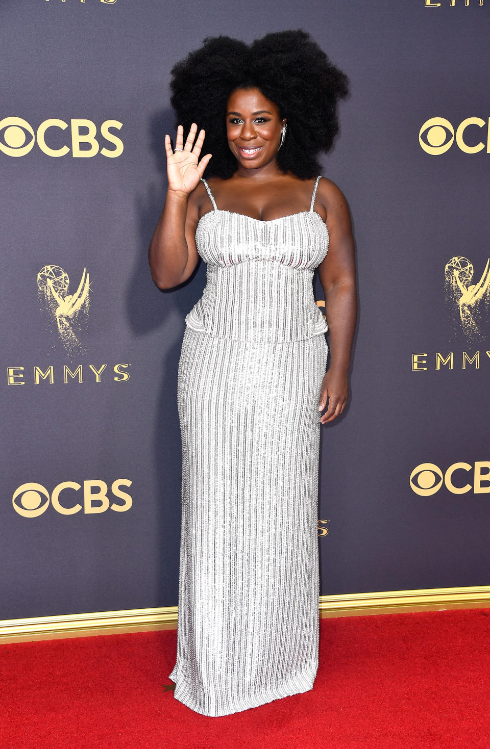 <p>Uzo Aduba attends the 69th Annual Primetime Emmy Awards on September 17, 2017.<br> (Photo: Getty Images) </p>