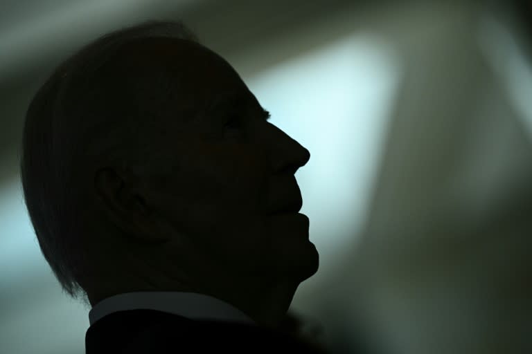 Joe Biden en Washington el 7 de mayo de 2024 (Brendan SMIALOWSKI)