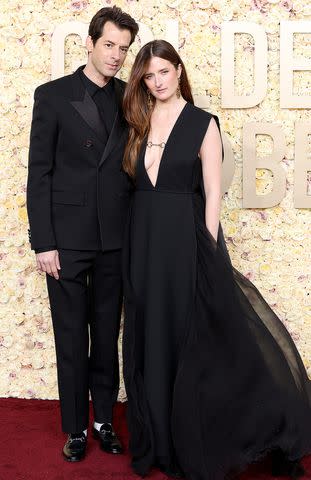 <p> Monica Schipper/GA/The Hollywood Reporter via Getty </p> Mark Ronson and Grace Gummer