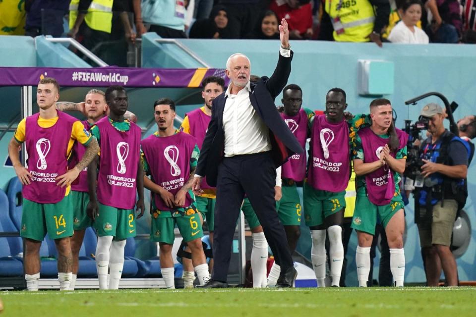 Graham Arnold has led Australia to the last 16 (Adam Davy/PA) (PA Wire)