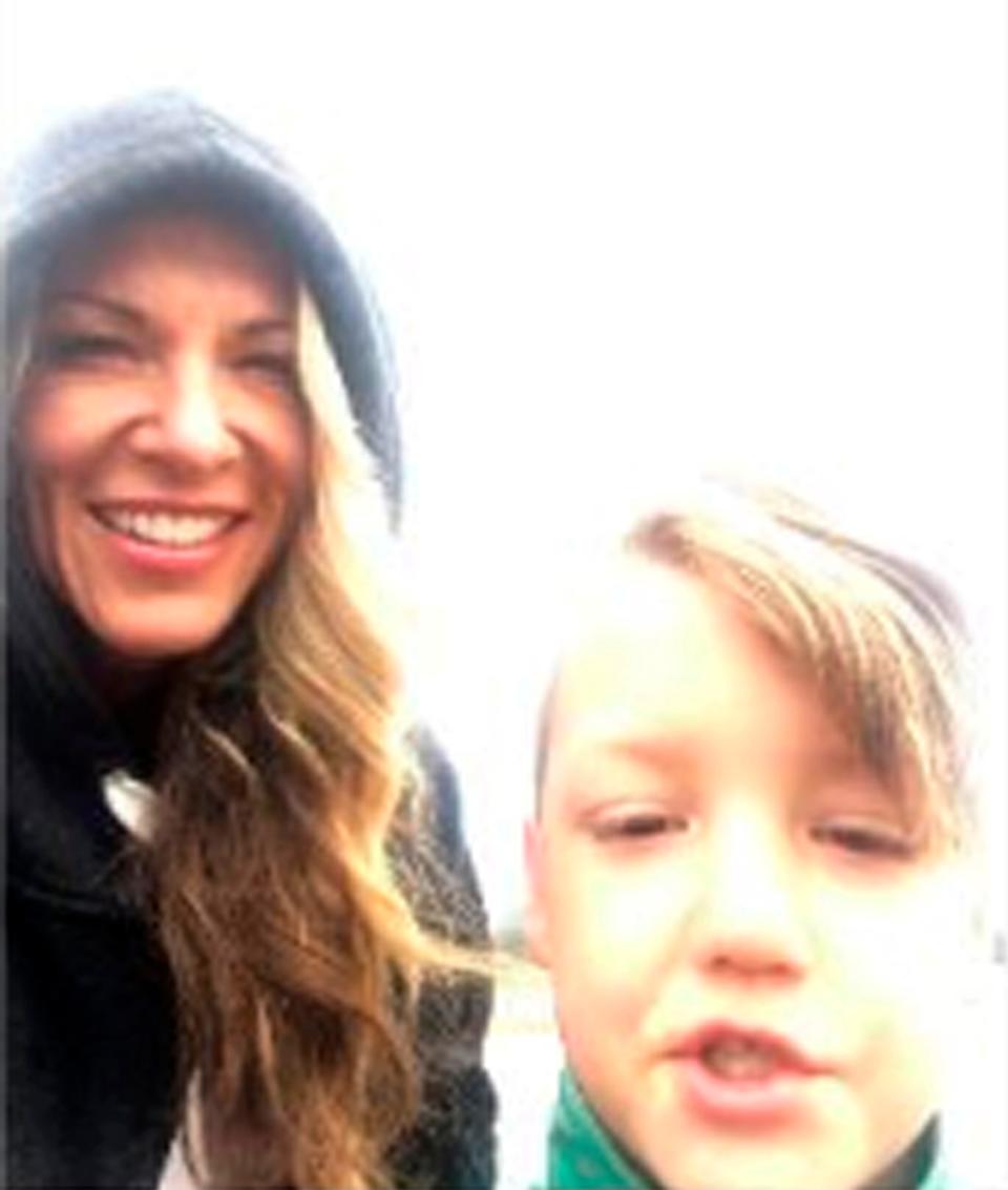 In this Sept. 8, 2019, photo released by the Federal Bureau of Investigation, is Lori Vallow and her 7-year-old son JJ Vallow in Yellowstone National Park.