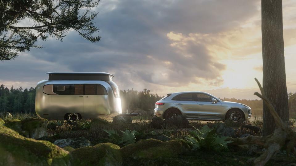 <p>While the concept trailer is roughly the same length as Airstream's contemporary 16-foot travel trailer models, it's shorter in height and features an adjustable suspension so it can reduce its height even further to fit into a standard garage. </p>