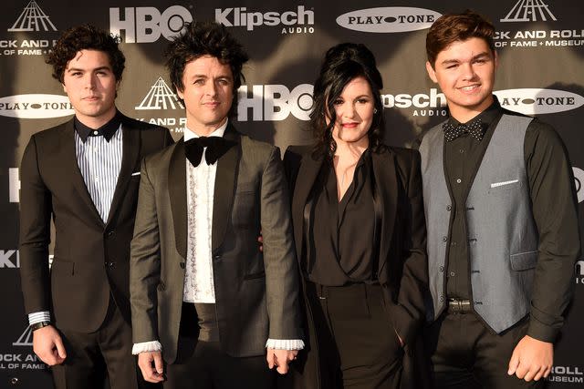 <p>Jeff Kravitz/FilmMagic</p> Joseph Armstrong, Billie Joe Armstrong, Adrienne Armstrong and Jakob Armstrong attend the 30th Annual Rock And Roll Hall Of Fame Induction Ceremony on April 18, 2015 in Cleveland, Ohio.