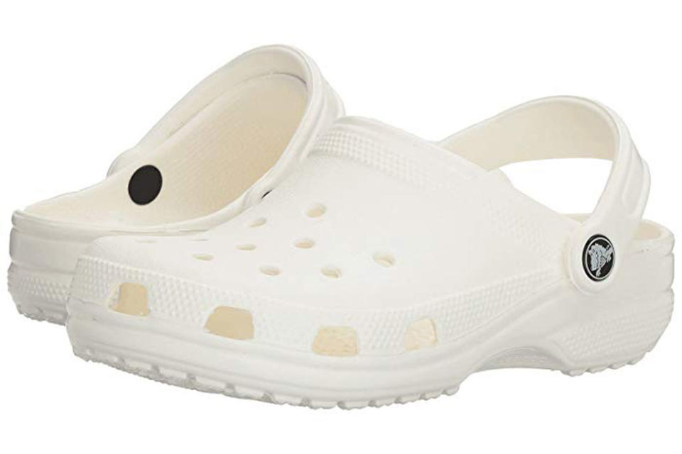 White rubber clogs from Crocs