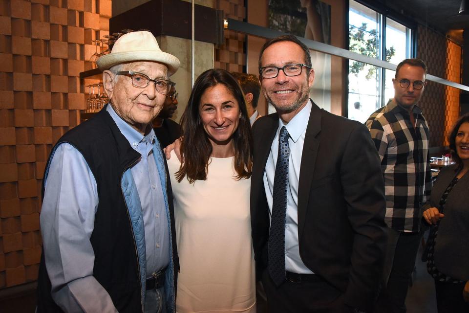 2) Norman Lear, CISLA executive director Deborah Marcus and Richard Lovett