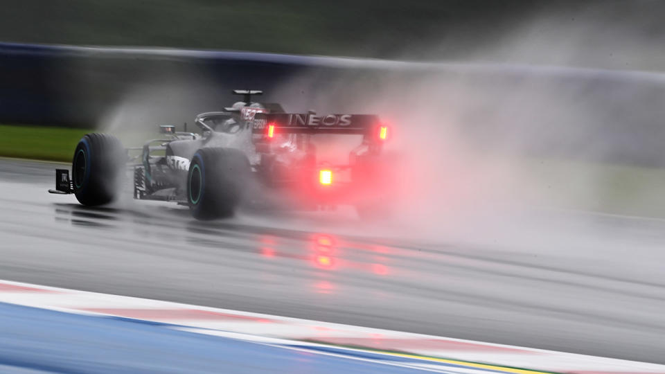 Lewis Hamilton, pictured here during qualifying for the Styrian Grand Prix.