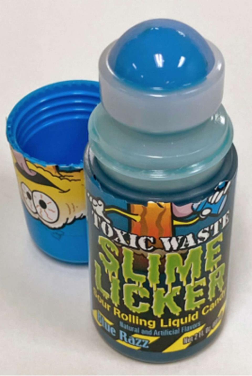 PHOTO: Slime Licker Sour Rolling Liquid Candies. (United States Consumer Product Safety Commission)