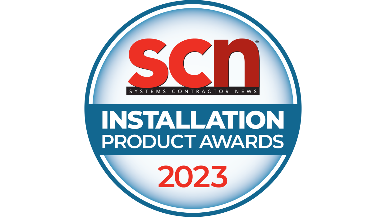  The logo for the 2023 SCN Installation Product Awards. 