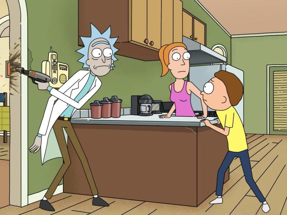 A still from season five of ‘Rick and Morty' (Adult Swim)