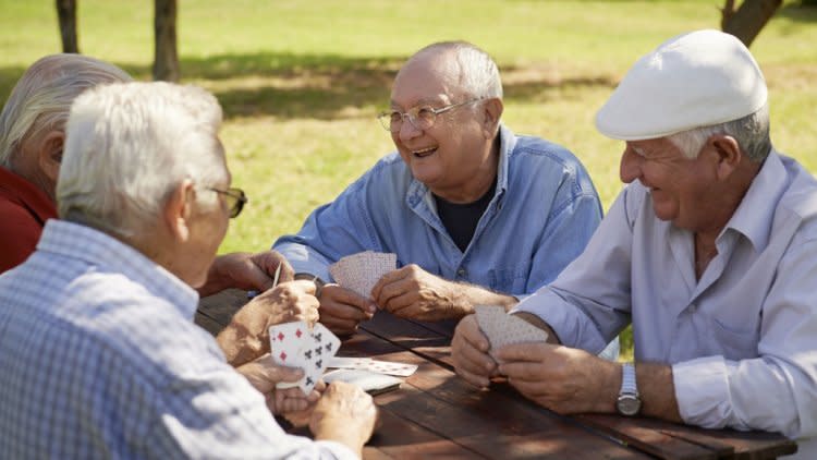 A group of older men.