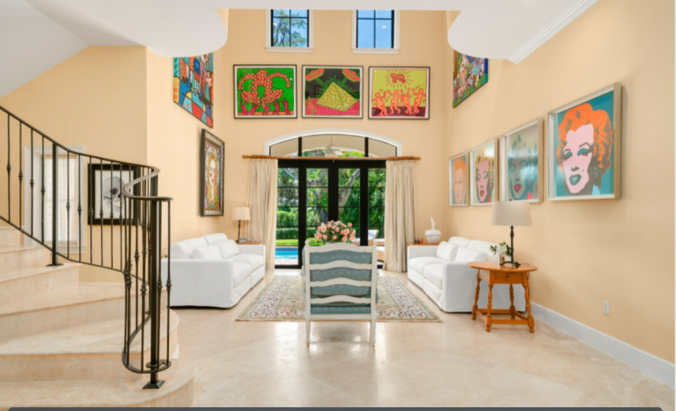 Interior of Romero Britto’s Pinecrest home/1 Oak Studios