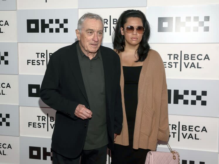 Actor Robert De Niro, left, and Tiffany Chen