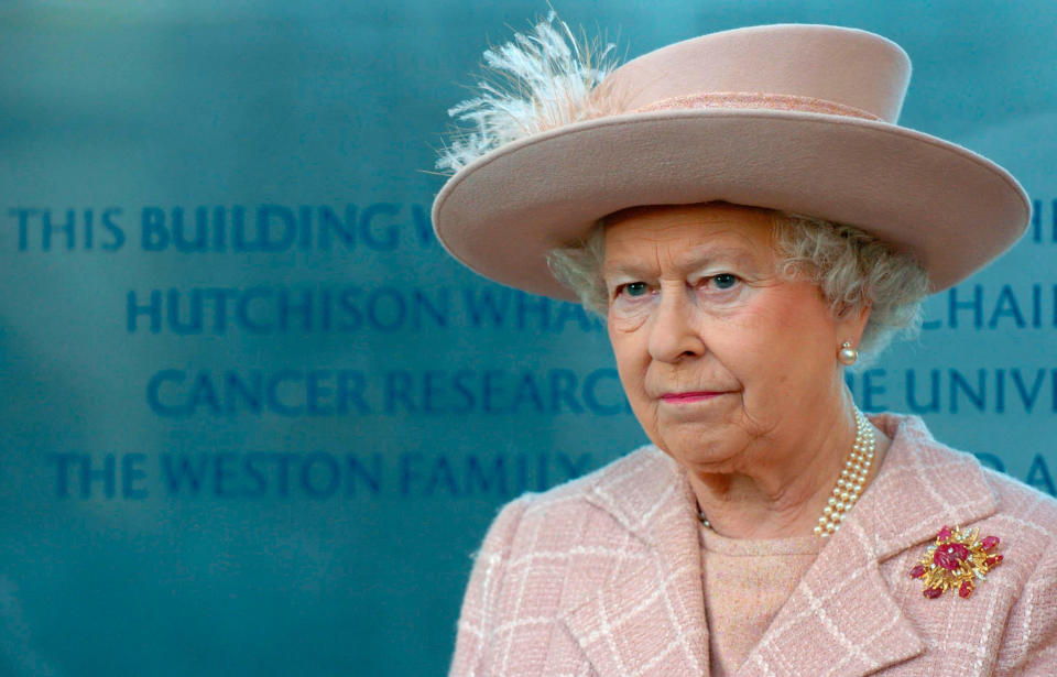 Queen Elizabeth II during a tour of the newly opened Cancer Research UK Cambridge Research Institute at Cambridge University on February 2, 2007 in Cambridge, England.