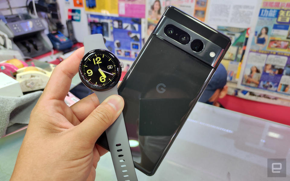 Pixel Watch 和 Pixel 7 Pro