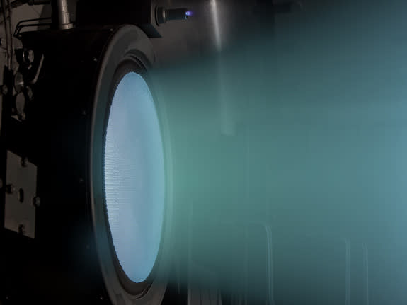 NASA's Evolutionary Xenon Thruster (NEXT) Project is developing a 7-kilowatt ion thruster that could improve on systems used in the Dawn spacecraft, for example.