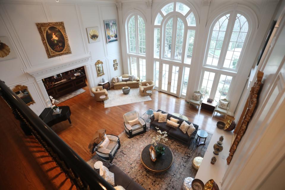 The great room of an eight-bedroom, 10-bathroom, 15,000 square foot, southern-and-European architecture inspired home in Prospect was built in 2002.    02/10/23