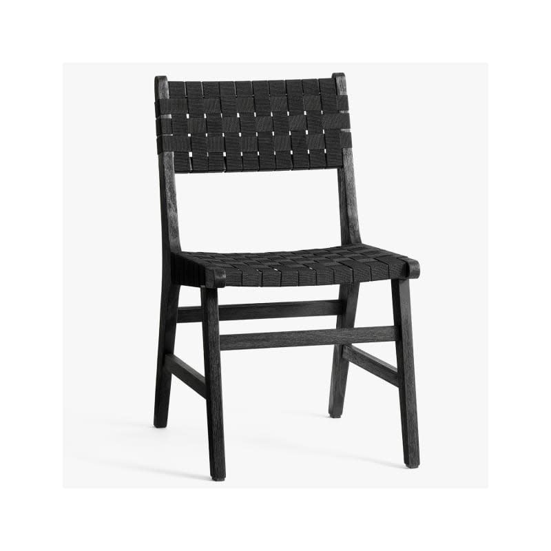 Abbott Acacia Woven Outdoor Dining Chairs, Set of 2