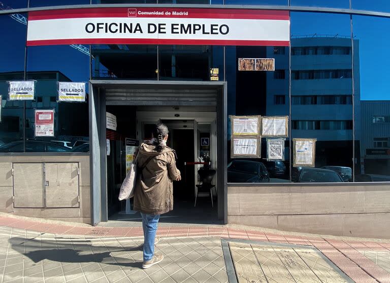 Una oficina del Servicio Público de Empleo Estatal (SEPE), en Madrid (España)